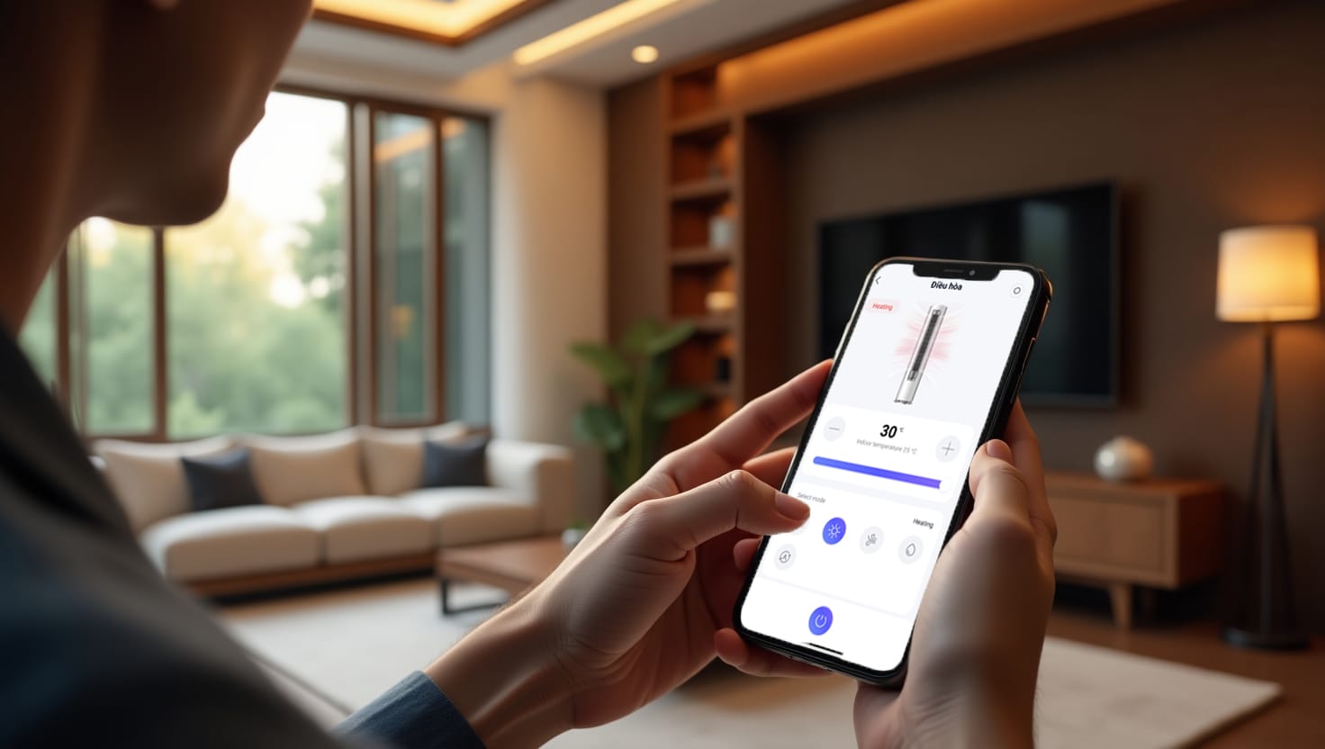 HDL Home an image of a person holding a smartphone an 2